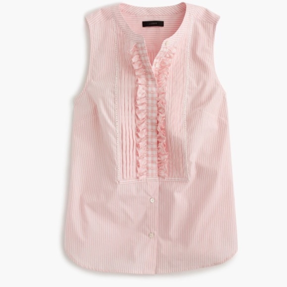 J. Crew Tops - J. Crew Striped Top with Gingham Bib